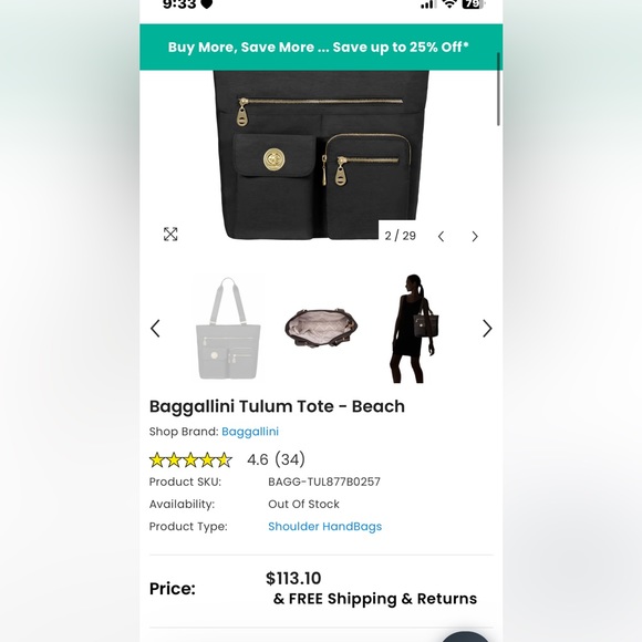 Baggallini Tulum tote š„° - Picture 8 of 10